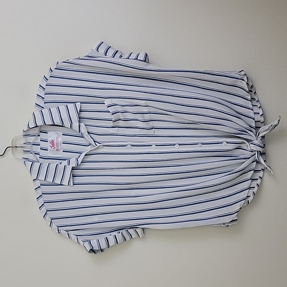 Justice Other - Justice Blue & White Striped Short Sleeve Top 12